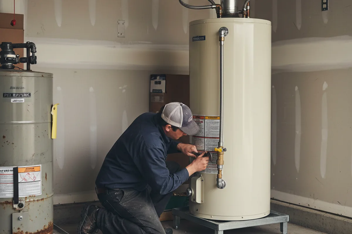 Water heater and shutoff valve replacement in Valley Farms